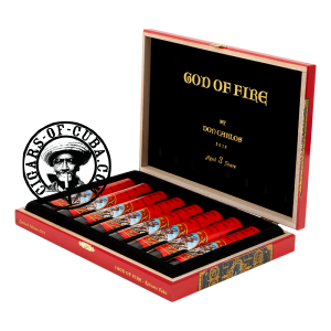 Arturo Fuente God Of Fire By Don Carlos - Robusto Tubos Box of 8