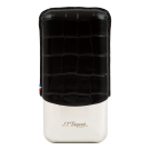 S.T. Dupont Croco Dandy Black Triple Cigar Case Box